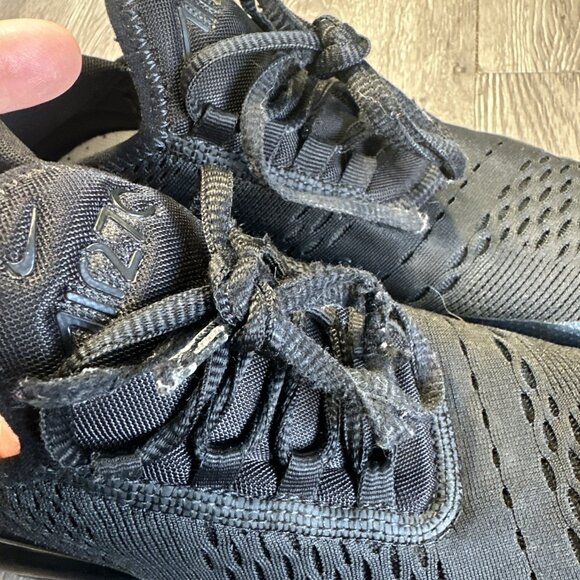 Nike Air Max 270 Triple Black Women's Size 7.5 Shoe Sneakers BQ5776-001 - Picture 12 of 12